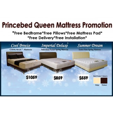 PrinceBed Queen Size Mattress Promotion
